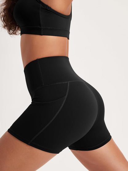 Women'S Tummy Control Biker Shorts 2.0 with Pockets High Waist Athletic Workout Yoga Shorts-3.5''/ 5"/ 8" / 10" Inseam